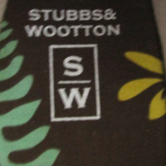 Men\'s Stubbs & Wootton Retro Hibiscus Loafers Design Size 10 Dust Bag and Box main image 2